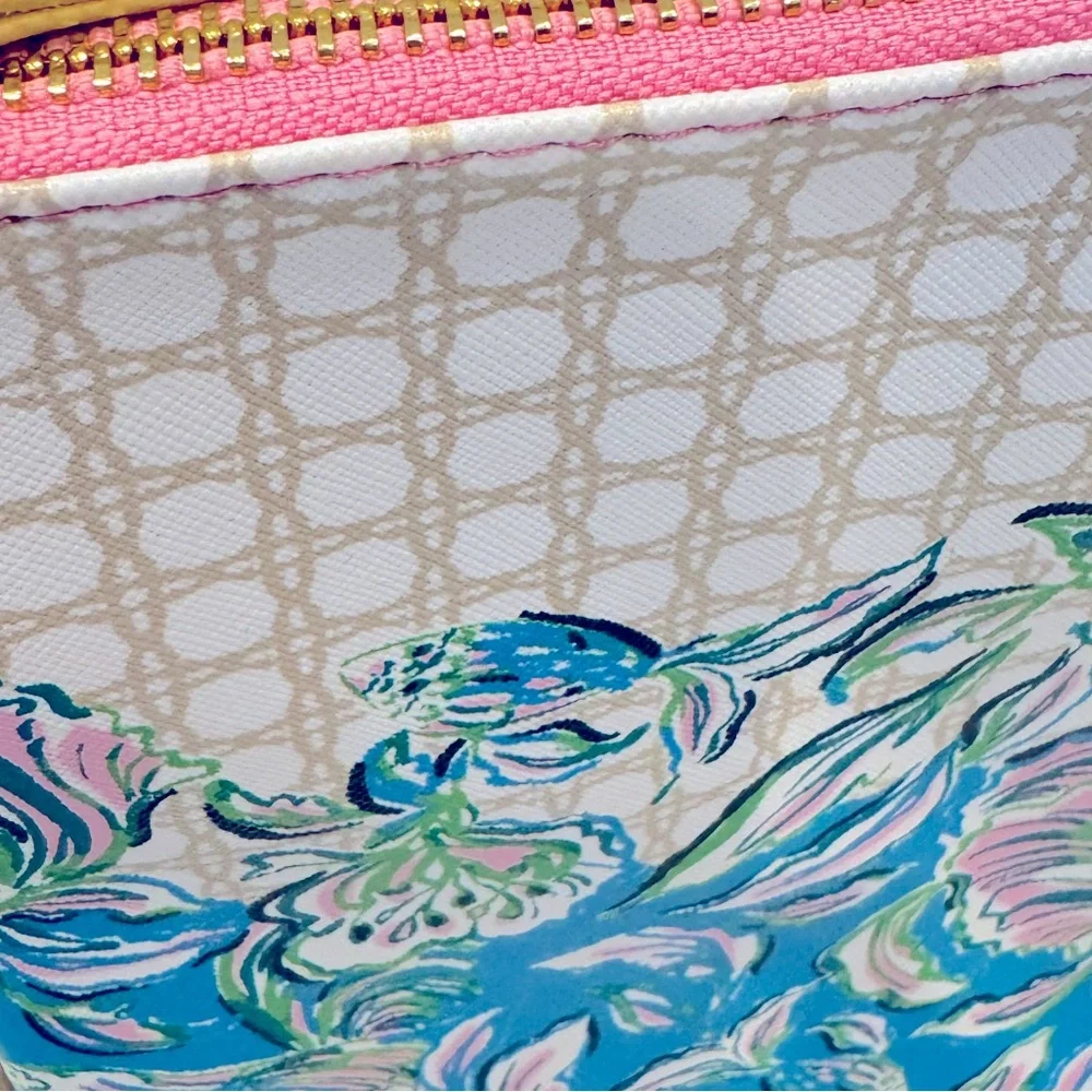 LILLY PULITZER Laptop Case Floral Tech Sleeve Set Zipper Pouch Chick Magnet NWT